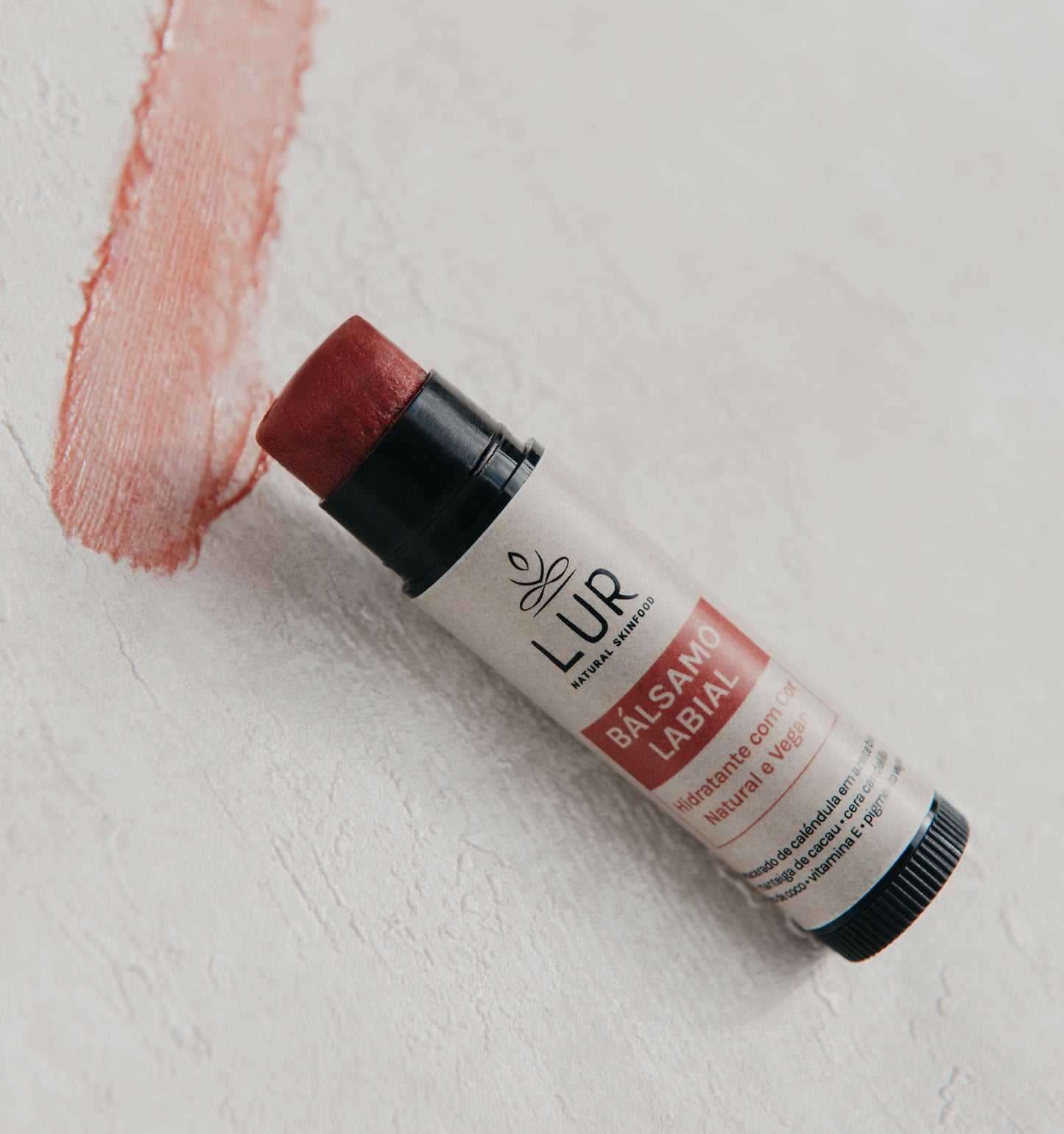 Bálsamo Labial Hidratante BIO com Cera Candelilla (Vegan) - COR