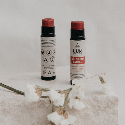 Bálsamo Labial Hidratante BIO com Cera Candelilla (Vegan) - COR