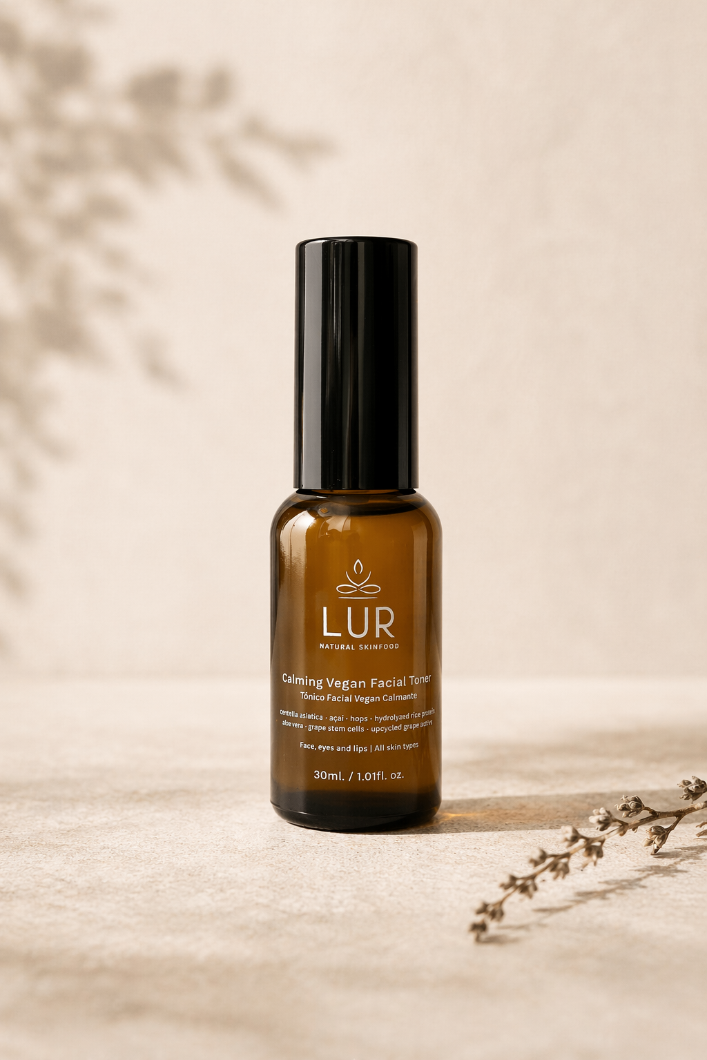 Tónico facial vegano calmante
