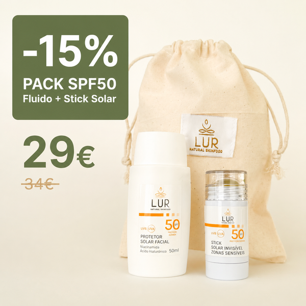 SALDOS - Pack Protetores Solares SPF50 + Oferta Saco Algodão