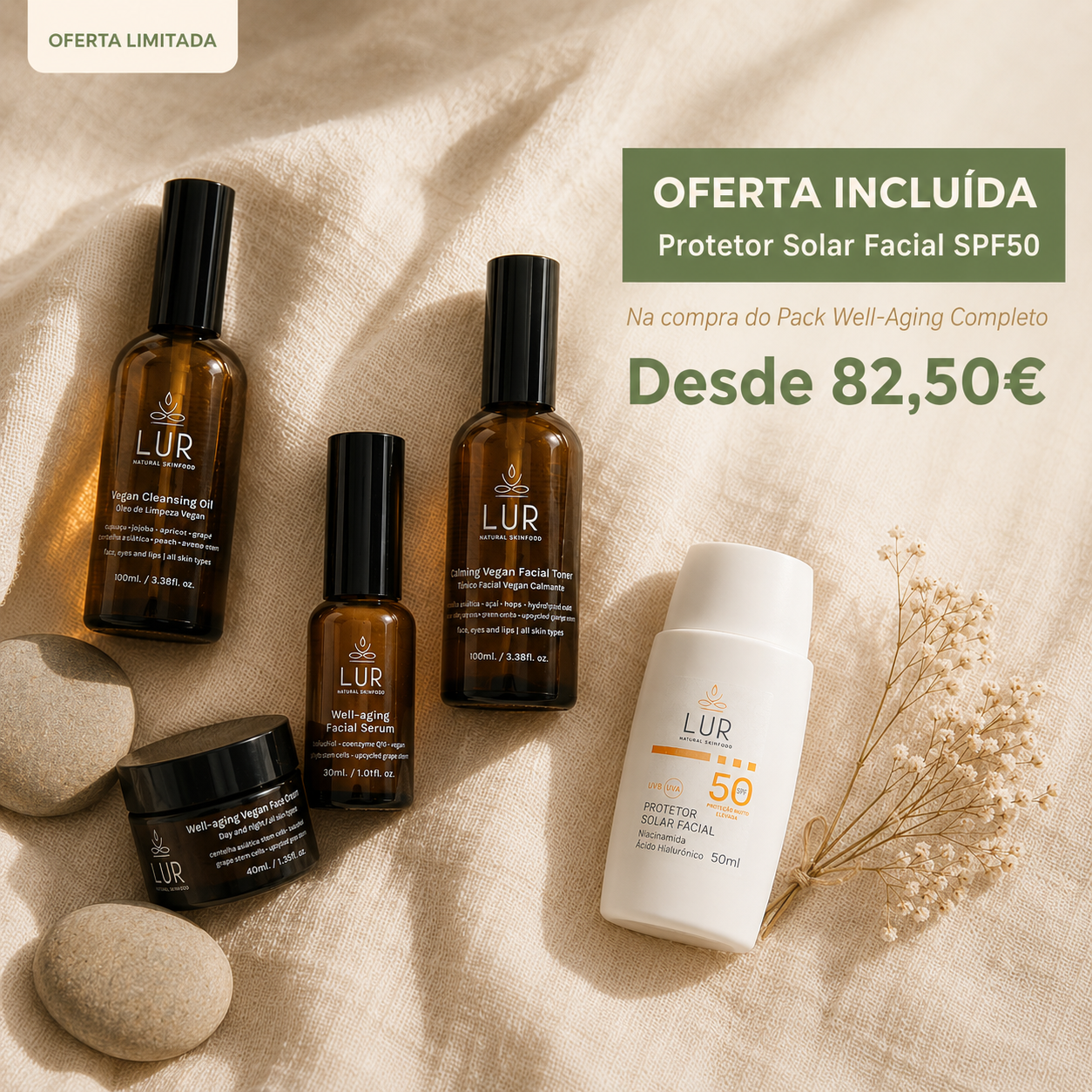 PACK VERÃO - Well-Aging Completo + OFERTA Protetor Solar